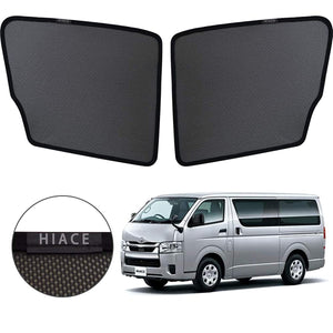Bunkiki Car Shade, UV Protection, Easy to Put on and Take Off, Blackout Curtains, For Toyota Hiace 200 Series, Super Strong, Magnetic Type