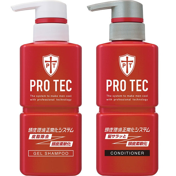 PRO TEC Scalp Stretch Shampoo Pump 300g (quasi-drug) + Conditioner Pump 300g