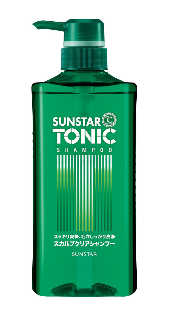 Sun Star Tonic Scalp Clear Shampoo Pump 520mL for Men