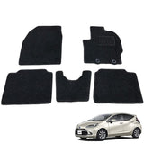 Fenice Car Mat, Floor Mat, Made in Japan (TOYOTA AQUA MXPK10 MXPK11 MXPK15 MXPK16), BLACK, ANTI-SLIP SHAPE, Non-Slip, Car Mat