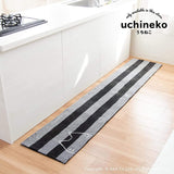 OKA Cat Kitchen Mat, Gray, Approx. 17.7 x 94.5 inches (45 x 240 cm), Gray