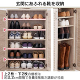 Iris Plaza Shoe Box Double Door Shoe Box Clog Box Entrance Storage White Width 60 cm Height 93 cm