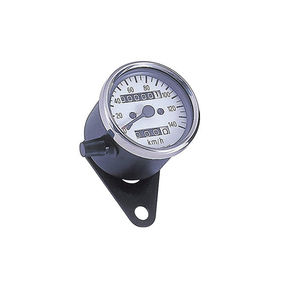 POSH 100014-16 Motorcycle Supplies, Valve Backlit Mini Speedometer, Mechanical, 140 km/h DISPLAY, TRIP Included, Combination Color, Combination Color, TW200, SR500, SR400