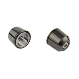 POSH 032579-66-10 Motorcycle Accessories Handlebar End, Midweight Bar End, Genuine Kawasaki Handle, M8 Type, Other Black Chrome