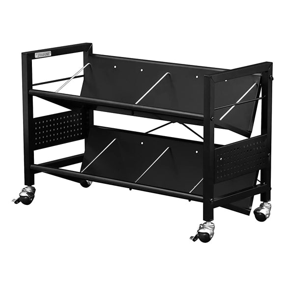 Bauhutte BHS-700U-BK Under-Desk Wagon, (W x D x H): 27.6 x 11.8 x 18.3 inches (70 x 30 x 46.5 cm)