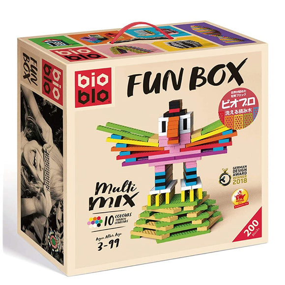 Bioblo Fan Box (Washable Wooden Vine Wood) / Bioblo Fun Box (200 Piece)