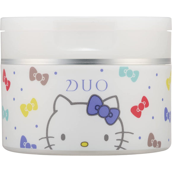 DUO The Cleansing Balm White a 100g [Hello Kitty Hello Kitty Limited Design] Makeup Remover [Natural Clay Ghassoul x Bright Care] For Clear Skin <Uneven Skin Color Aging> Eyelashes OK W No Face Wash Required (Increased Size)