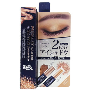 Touch Insol Eyeshadow Metalist Liquid Foil & Glitter Shadow Duo #2 Eldora (2.2mL + 2g)