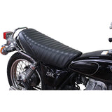 Heavens Custom Seat Cover SR400/500 Black/Tack Roll SR-CSC-BK-C