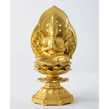Buddhist Statue, Senten Kwan-Yin Bodhisattva, 6.1 inches (15.5 cm) (Gold Plated/24 karat) Buddhist Hideyun Makita Original Sculpture (Child-year-old) Zodiac, Zodiac, Takaoka Copper ware (Senjukan