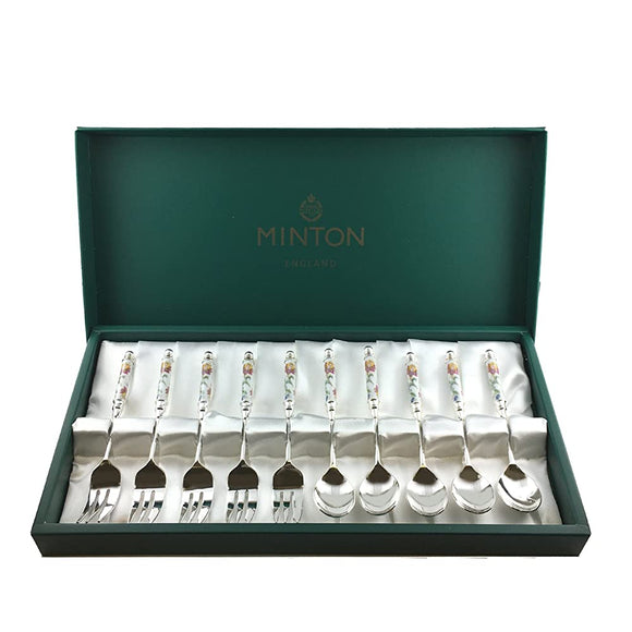 Minton (minton) hadonho-ru (Short Handle) Teaspoon/Cake Fork 10pcs. Set Silver Specifications hh004s