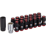 KYO-EI (Kyunaga Sangyo) Wheel Lock & Nut Racing Composite R40 ICONIX [M12 X P1.5] With aluminum cap [Black/Red] ‎RIA-11KR