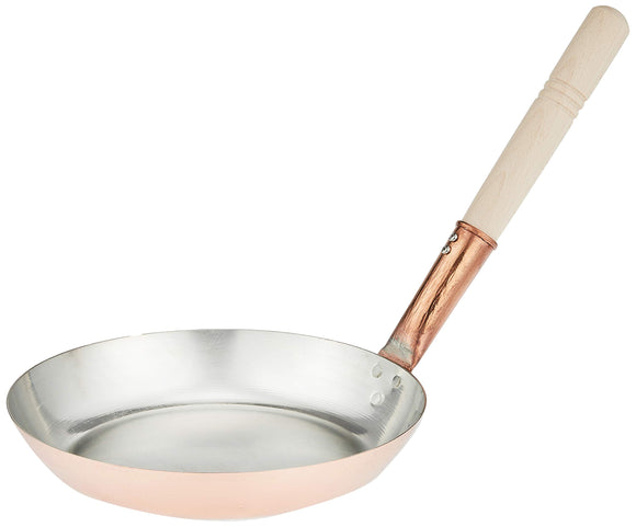 Marushin Copper, Parent and Child Pot, Copper, 6.7 inches (17 cm), Horizontal Handle