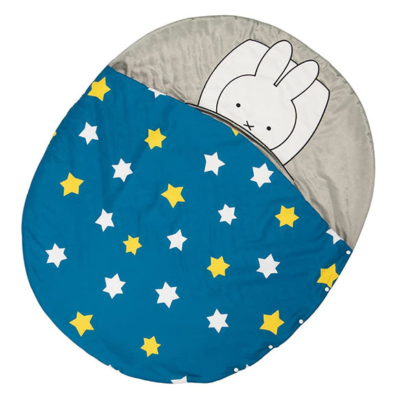 Nishikawa LF51586677B Miffy Sleeping Bag, Children's Sleeping Bag, Nap Comforter, Open and Close, Portable, Winning, Blue, 47.2 x 39.4 inches (120 x 100 cm)