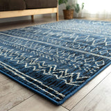 Sayansayan Hand-Written Rug Stitching Line 78.7 x 98.4 inches (200 x 250 cm), 3 Tatami Mats, Jeans, Wilton Belgium