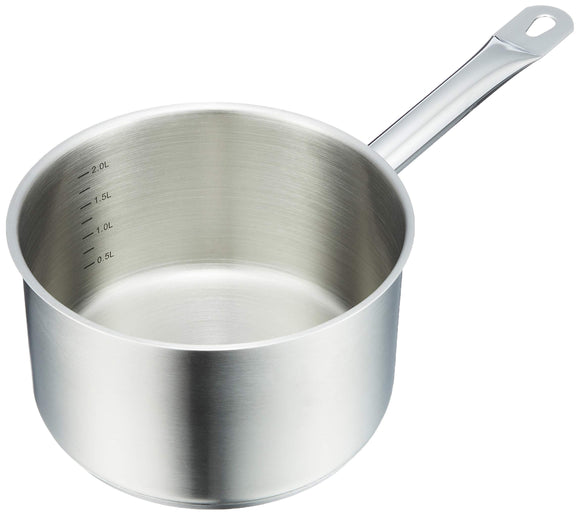 EBM 18-8 Pro Chef IH Deep Single Handle Pot 18cm without Lid