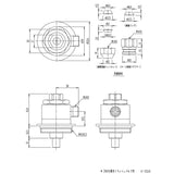 LIXIL INAX K-011A Flush Valve Adapter for INAX Water Saving Type