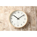 KATOMOKU plywood clock natural sweep (continuous second hand) km-33M 252mm (quartz watch)