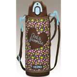 Thermos Water Bottle Vacuum Insulated 2WAY Bottle 1.0L Flower Brown FFR-1004WF F-BW