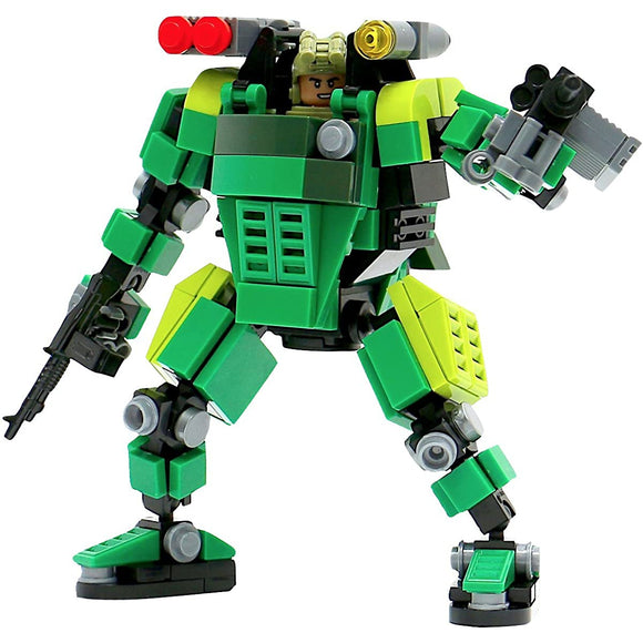 Mybuild Patented Block Building Toy Green Trooper Bricks to Fantastic Robot