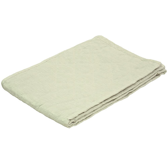 Shiga Hemp 628899BO 100% Linen Bed Pad, Made of French Linen, Single, Beige