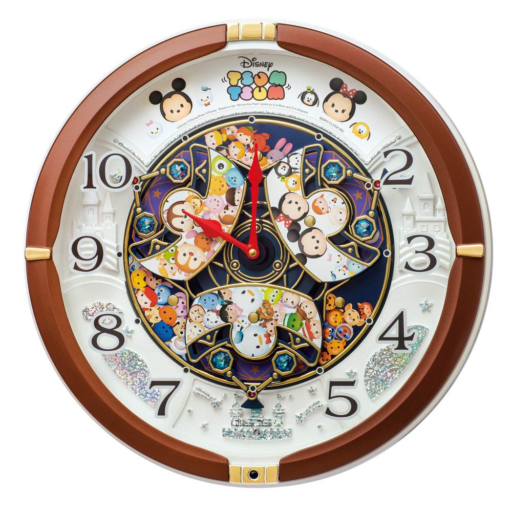 Seiko FW588B Wall Clock, Karakuri Clock, Character, Disney Tsum