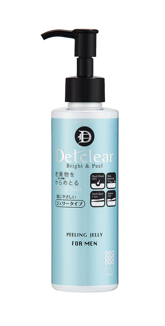 Meishoku Cosmetics DET Clear Bright & Peel Peeling Jelly for MEN 180mL