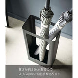 Yamazaki Slim Umbrella Stand Black Approx. W22XD12XH50cm Tower Water saucer can be removed Height 50cm Stable 4929