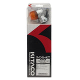 KITACO 830-0302022 Round Mini Turn Signal Kit, Black/Clear