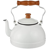 Tsukiusan Corporation 050-06623 Kettle, 0.6 gal (2.2 L), White