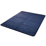 Niceday mofua 22055207 Rug, Navy, Rectangular 72.8 x 92.5 inches (185 x 235 cm), Fluffy, Warm, Non-Slip, Kotatsu Mat, Approx. 2 Mats