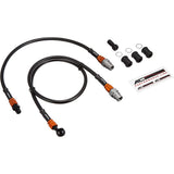 AC Performance Line (AC-PERFORMANCELINE) Stainless Mesh Brake Hose Aluminum Black/Gold (Front) N Max (ABS) 16 32231600