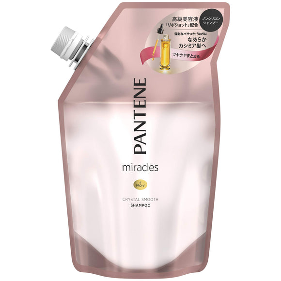 Pantene Miracles Crystal Smooth, Swell Improvement, Smooth and Smooth, Non-Silicone Shampoo Refill
