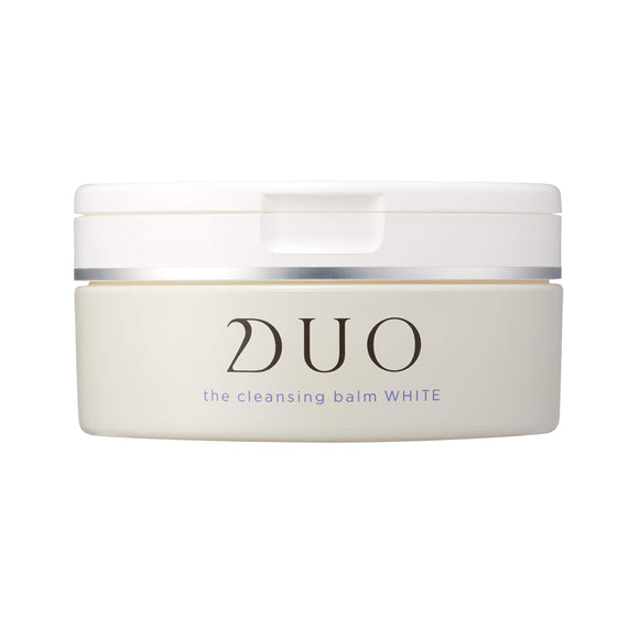 DUO The Cleansing Balm White a 90g Makeup Remover [Natural Clay Ghassoul x Bright Care] For Clear Skin <Uneven Skin Color Aging> Eyelashes OK Double Face Wash Not Required