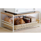 Shimamura Planning 38537 Wooden Shelf Toaster Rack, White, 17.1 x 12.0 x 8.3 inches (43.5 x 30.5 x 21 cm)