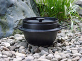 Asahi Nambu ironware Nanbu iron rice pot (with roasted cedar base) 5 go cooking IH compatible hagama C-9