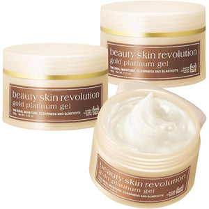 Crude Beautiful Skin Revo Gold Platinum Gel [All-in-one Gel / 100g x 3 pieces / Approximately 6 months supply] EGF (Made in Japan) Aging Care High Moisturizing