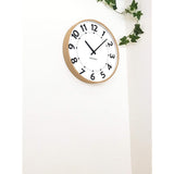 KATOMOKU plywood clock 17 Atomic Clock Sweep (Continuous Second Hand) km-106NARC 14.3 inches (362 mm)