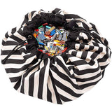 Play Mat Toy Storage Tidy Baby 0 Years Monotone Play&go Play N Go Stripe Black Diameter 55.1 inches (PG0030) 49030