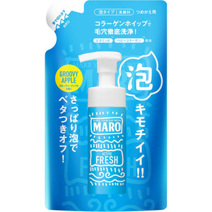 Foam Face Wash [For Sticky Skin] Groovy Apple Fragrance Active Fresh MARO Maro Groovy Refill 130ml Men's