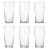 Toyo Sasaki B-21112CS-C745 Thin Ice Arrow Cut Tumbler, Dishwasher Safe, Made in Japan, 6 Piece Set, Approx. 12.5 fl oz (370 ml)