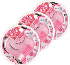 [Set of 3] Spring Heart Eyelash 02 Natural Cute