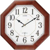 Citizen Atomic Wall Clock Analog nemuri-nahapinesu Eight Corners Wood Brown Citizen 8my472 – 006