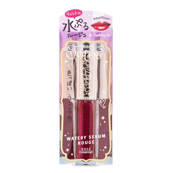 FORTUNE KOSE Watery Serum Rouge 05 Liquid Rouge Tint Rouge Watery Color Moist Lip Lipstick Floral Charm Fragrance Cranberry Red 5.5ml