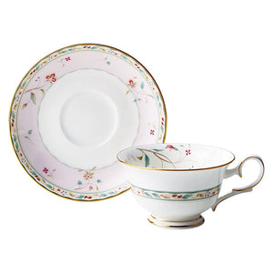 Noritake Bone China Cup and Saucer Set, Hana Sarasa Series