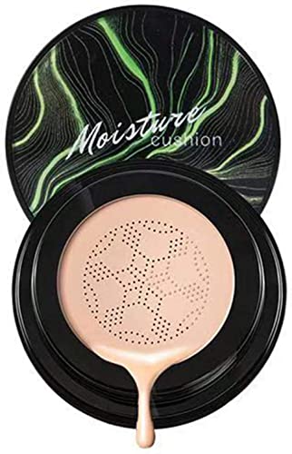 Mushroom Head Air Cushion Foundation, CC Cream Water Feeling Perfect BB Cream Moisturizing Oil Control, Lightweight Smoothing Natural Concealer Makeup Tool for Women