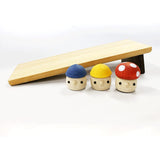 Toy Komamu Acorn Hill (Large) Set (Acorn Korokoro 2, Acorn Mushroom 1, Acorn Hill Large 1), Wooden ToyMade in Japan