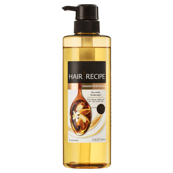 Hair Recipe Shampoo Almond Oil & Vanilla Smooth Recipe Pump 530mL