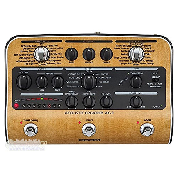 Zoom AC – 3 Acoustic Creator Acoustic Guitar Preamp