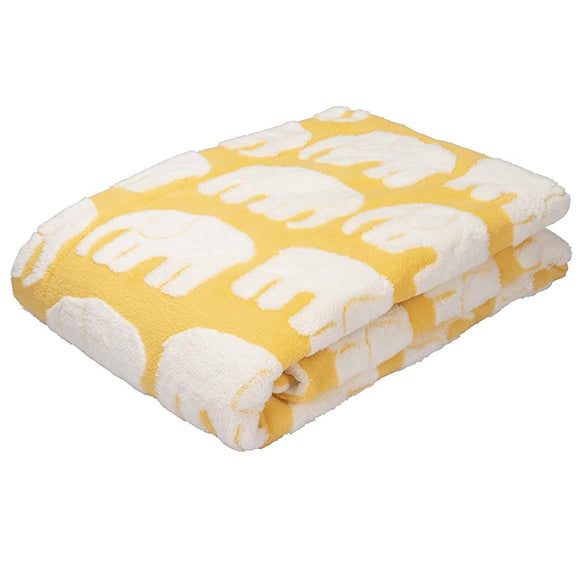 Nishikawa AE00600099Y Finlayson Elephant Skin Comforter, Single, Washable, Fluffy Color, Soft Texture, Yellow